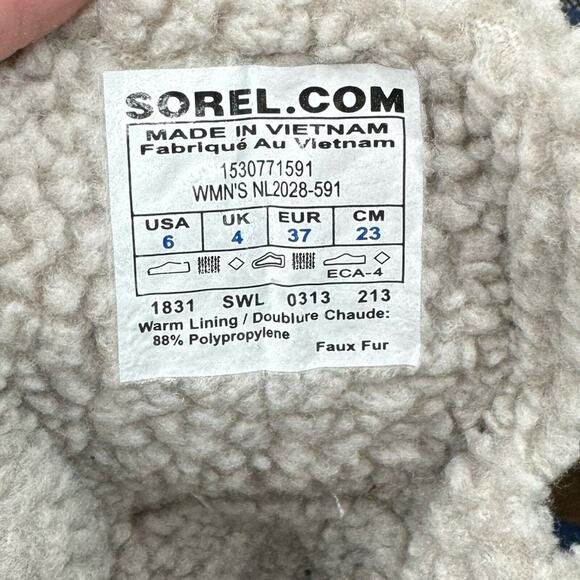 Sorel Tivoli High Lace Up Winter Boots Womens 6 Gray Waterproof Faux Fur Snow - Picture 7 of 9